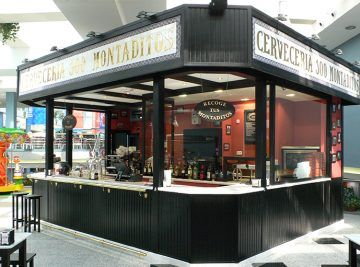 Ejecución de Obra de Construcción de Quiosco para Cervecería 100 Montaditos en Tres Cantos (Madrid).