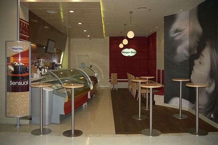 Ejecución de Obra de Reforma de Local para Heladería Häagen-Dazs en Madrid.
