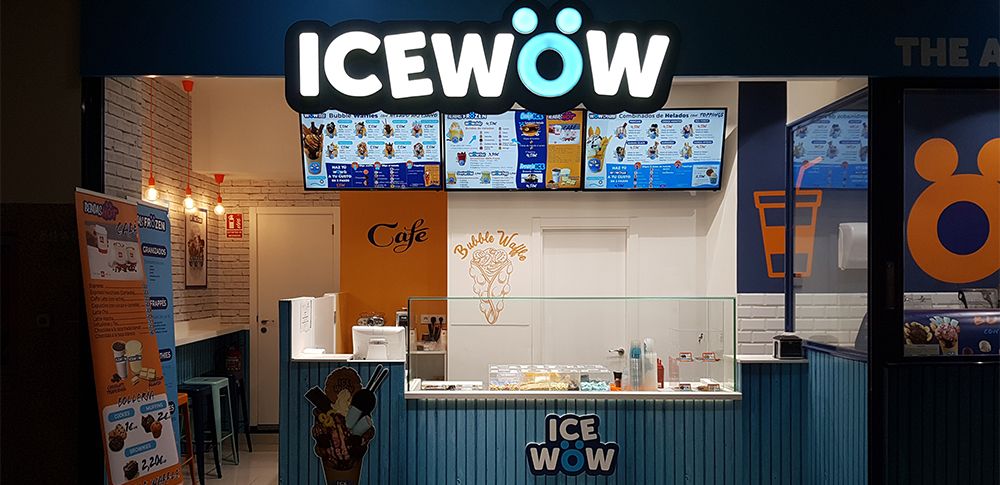 Proyecto y Ejecución de Obra de Reforma de Local para Heladería Icewow en Madrid.